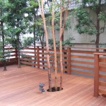 No,025　渋谷区の閑静な住宅地に豪華なウリンウッドデッキの完成です。